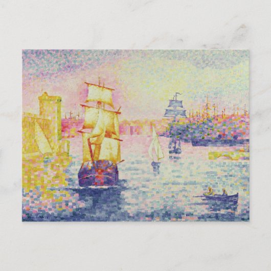 De haven van Marseille, c.1909 (olie op canvas) Briefkaart (Voorkant)