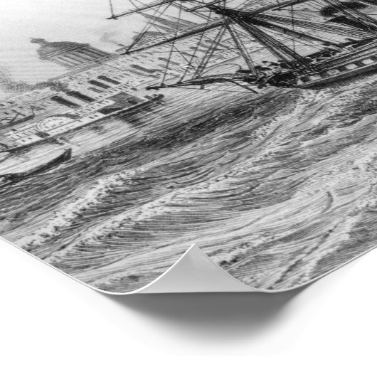 De haven van New Orleans Poster (Hoek)