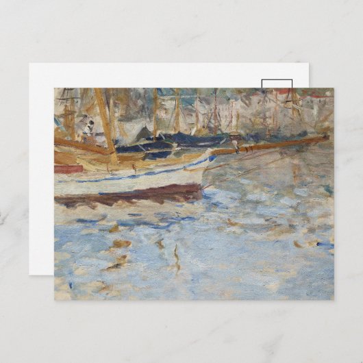 De haven van Nice | Berthe Morisot Briefkaart (Voorkant / Achterkant)