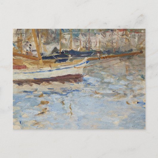 De haven van Nice | Berthe Morisot Briefkaart (Voorkant)