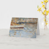 De haven van Nice | Berthe Morisot Kaart (Gele Bloem)