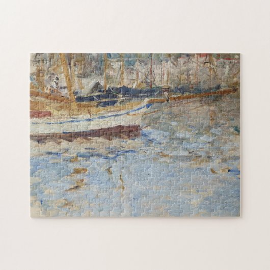 De haven van Nice | Berthe Morisot Legpuzzel (Horizontaal)