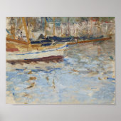 De haven van Nice | Berthe Morisot Poster (Voorkant)