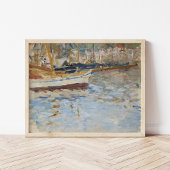 De haven van Nice | Berthe Morisot Poster
