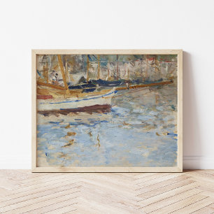 De haven van Nice   Berthe Morisot Poster