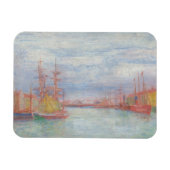 De haven van Oostende door James Ensor (1900) Magneet (Horizontaal)