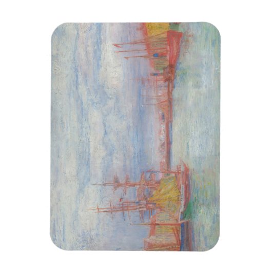 De haven van Oostende door James Ensor (1900) Magneet (Verticaal)