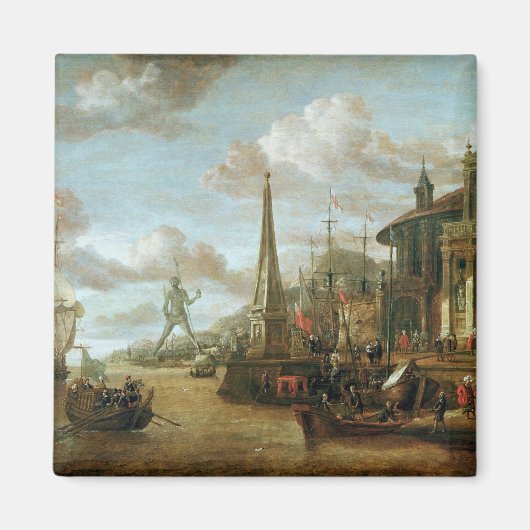 De haven van Rhodes Magneet (Voorkant)