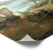 De haven van Rhodes Poster (Hoek)
