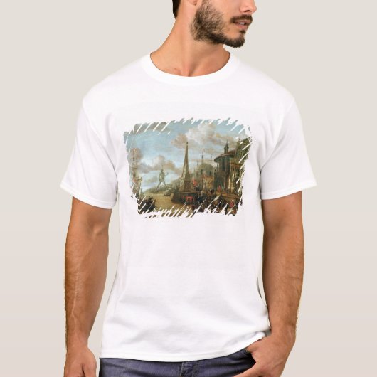 De haven van Rhodes T-shirt (Voorkant)