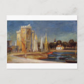 De haven van Rochelle van Pierre-Auguste Renoir Briefkaart (Voorkant)