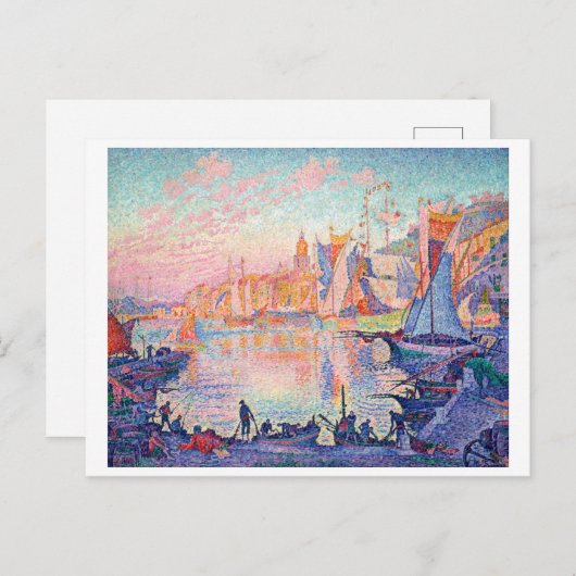 De haven van Saint-Tropez, Signac Briefkaart (Voorkant / Achterkant)
