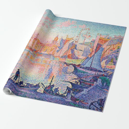 De haven van Saint-Tropez, Signac Cadeaupapier (Uitgerold)