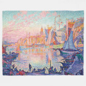 De haven van Saint-Tropez, Signac Fleece Deken (Voorkant (Horizontaal))