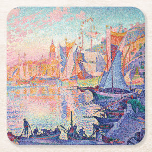De haven van Saint-Tropez, Signac Kartonnen Onderzetters