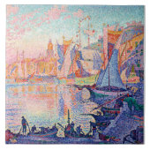 De haven van Saint-Tropez, Signac Tegeltje (Voorkant)