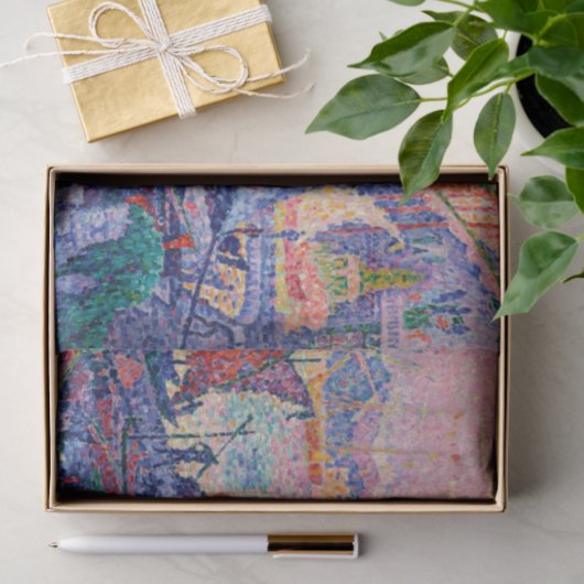 De haven van Saint-Tropez, Signac Tissuepapier (Geschenk)