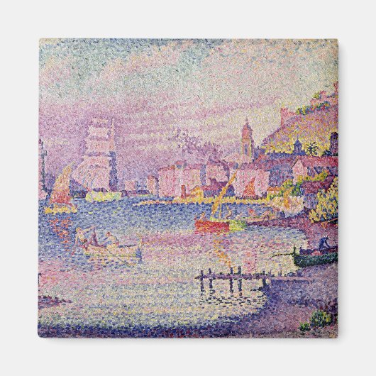 De haven van Saint-Tropez verlaten, 1902 Magneet (Voorkant)