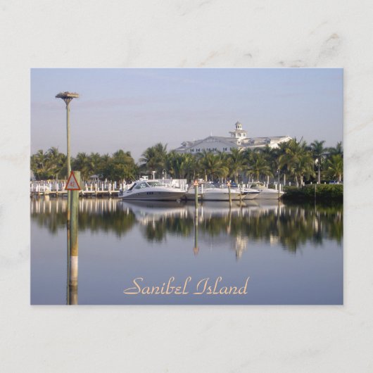 De haven van Sanibel Island, Florida Briefkaart (Voorkant)