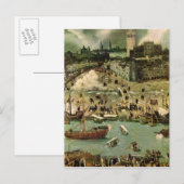 De haven van Sevilla, c.1590 Briefkaart (Voorkant / Achterkant)