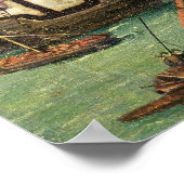 De haven van Sevilla, c.1590 Poster (Hoek)