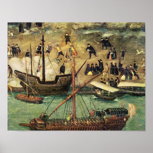 De haven van Sevilla, c.1590 Poster (Voorkant)