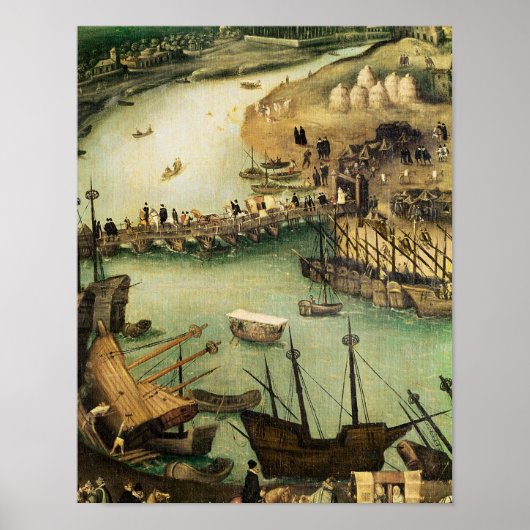 De haven van Sevilla, c.1590 Poster (Voorkant)