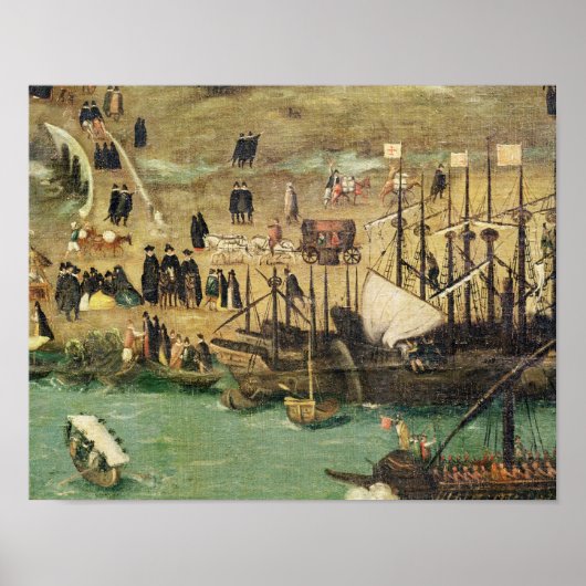 De haven van Sevilla, c.1590 Poster (Voorkant)