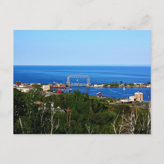 De haven van Skyline Briefkaart (Voorkant)
