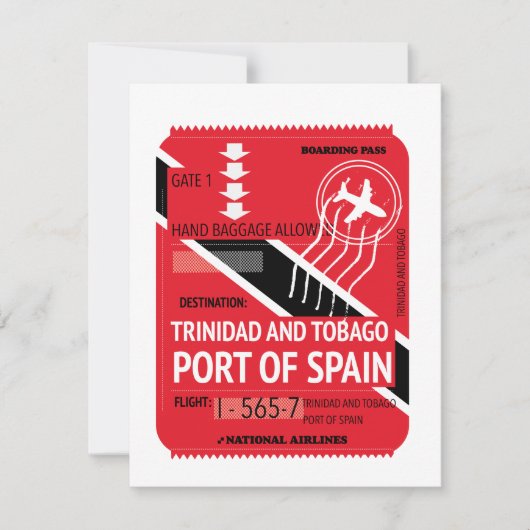 de haven van trinidad en tobago van spanje , een r (Voorkant)