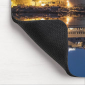 De haven van Valletta in de stad 's nachts Muismat (Hoek)