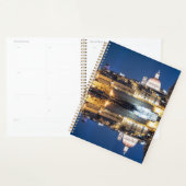 De haven van Valletta in de stad 's nachts Planner (Display)