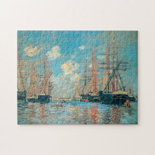 De haven van Zee in Amsterdam Monet Fine Art Legpuzzel (Horizontaal)