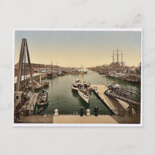 De haven (vrije haven), Bremen, Duitsland klassiek Briefkaart