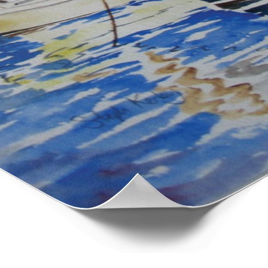 De havenmeester, Aberaeron Poster (Hoek)