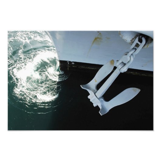 De havenzijde Mark II Stockless Anchor Foto Afdruk (Voorkant)