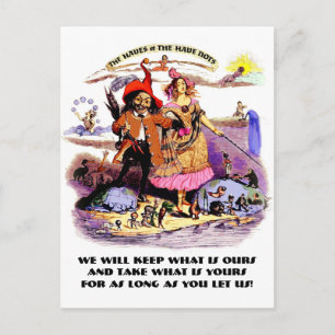 De Haves en de have nots Briefkaart