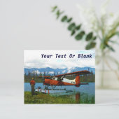 De Havilland Beaver Floatplane - Alaska Briefkaart (Staand voorkant)