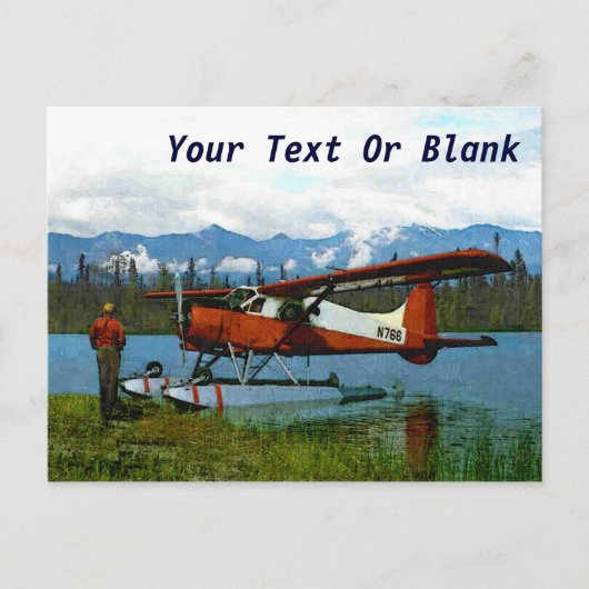De Havilland Beaver Floatplane - Alaska Briefkaart (Voorkant)