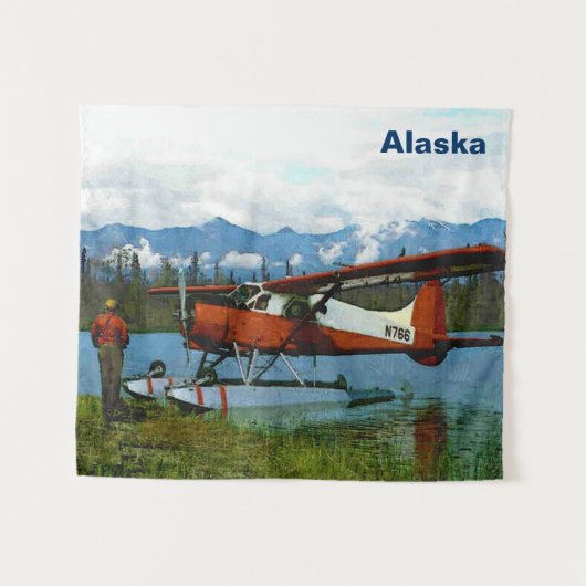 De Havilland Beaver Floatplane - Alaska Wandkleed (Voorkant (horizontaal))