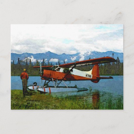 De Havilland Beaver Floatplane Briefkaart (Voorkant)