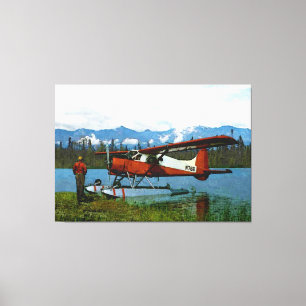 De Havilland Beaver Floatplane Canvas Afdruk