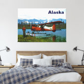 De Havilland Beaver Floatplane Canvas Afdruk (Insitu (Slaapkamer))