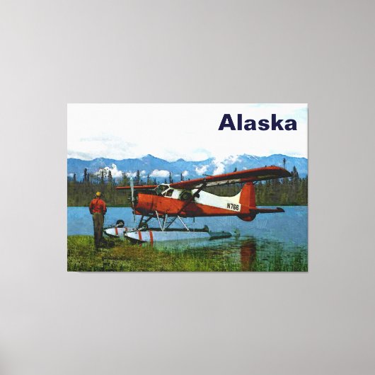 De Havilland Beaver Floatplane Canvas Afdruk (Voorkant)