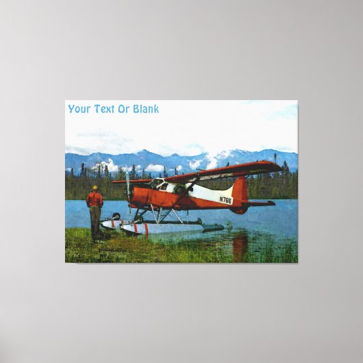 De Havilland Beaver Floatplane Canvas Afdruk (Voorkant)