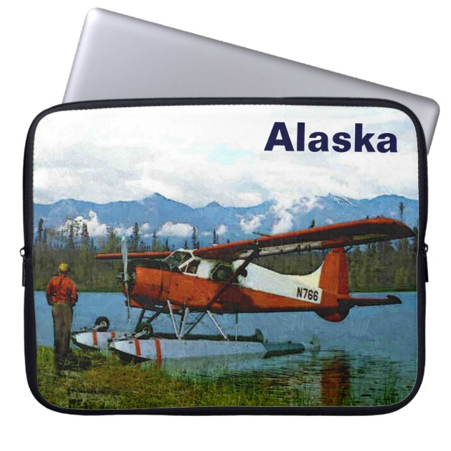 De Havilland Beaver Floatplane Laptop Sleeve (Voorkant)