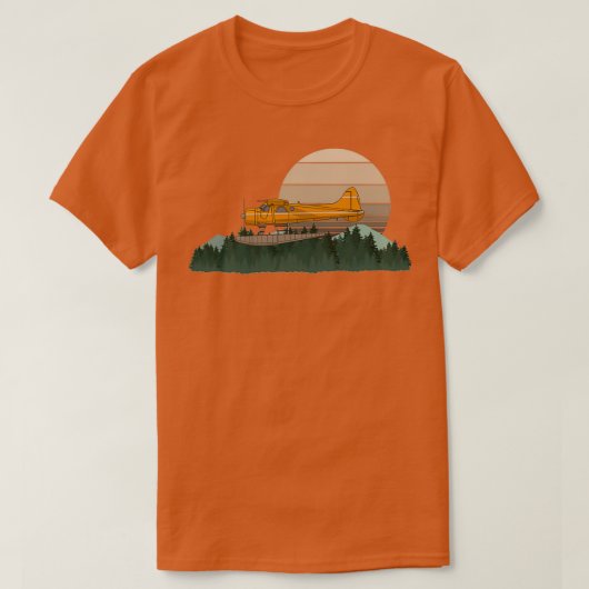 de Havilland Beaver op Floats T-shirt (Design voorkant)
