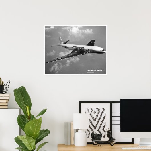 De Havilland Comet 1 Poster (Thuiskantoor)