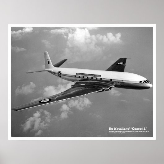 De Havilland Comet 1 Poster (Voorkant)