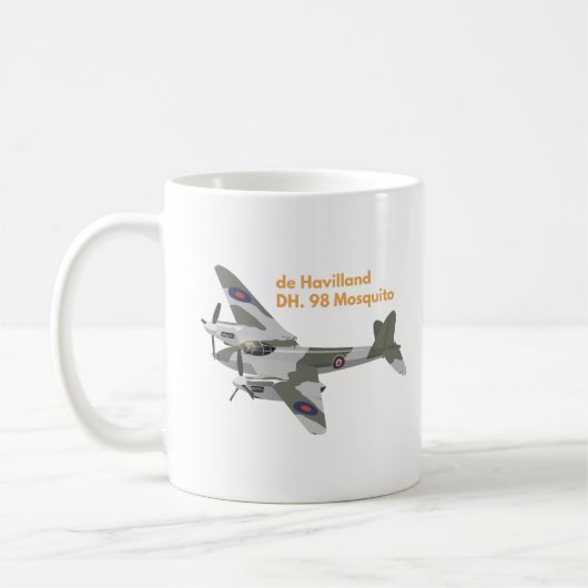 de Havilland DH.98 Mosquito British WW2 Airplane Koffiemok (Links)